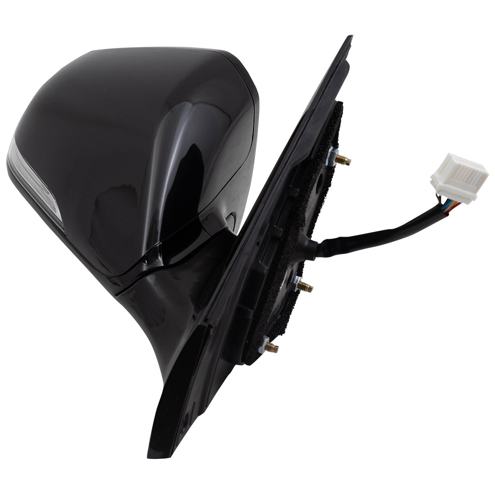 Brock Replacement Passenger Side Power Mirror Heated Signal Blind Spot Detection Compatible with 15-17 Sonata