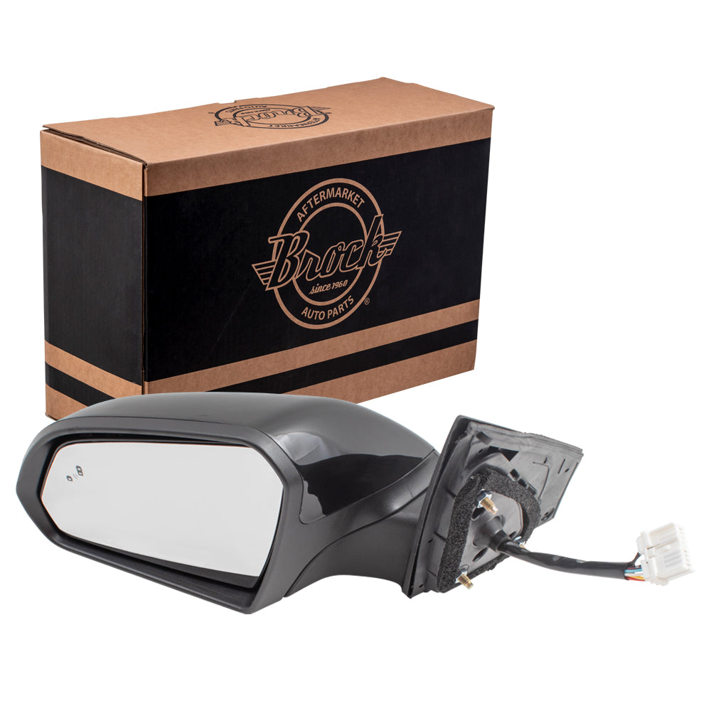 Brock Replacement Drivers Power Side View Mirror Heated Signal Blind Spot Detection Compatible with 15-17 Sonata 87610C2020 HY1320236