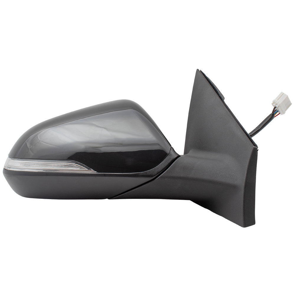 Brock Replacement Pair Set Power Side View Mirrors Heated Signal Blind Spot Detection Compatible with 15-17 Sonata 87610C2020 87620C2020 HY1320236 HY1321236