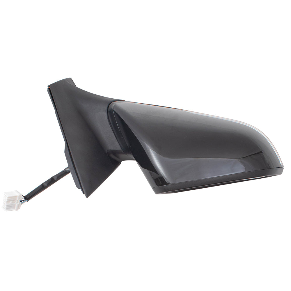 Brock Replacement Pair Set Power Side View Mirrors Heated Signal Blind Spot Detection Compatible with 15-17 Sonata 87610C2020 87620C2020 HY1320236 HY1321236