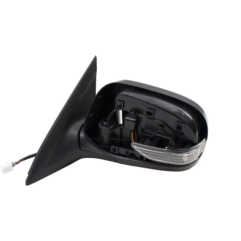Brock Replacement Drivers Power Side View Mirror Heated Signal Left Compatible with 11-13 Forester 91029SC500 84401FG030