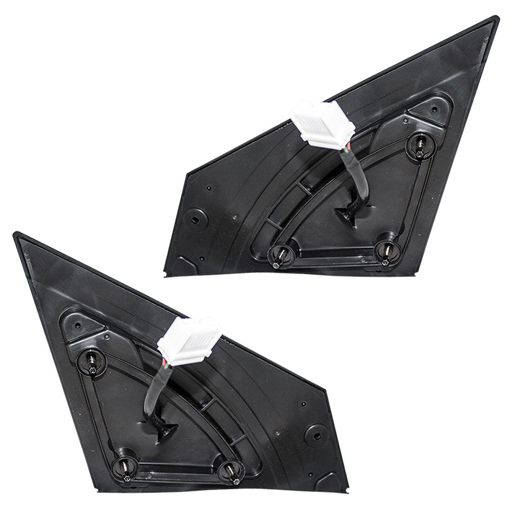 Brock Replacement Driver and Passenger Power Side View Mirrors Heated Signal Compatible with 2011-2014 Sonata 87610-3Q110 87620-3Q110