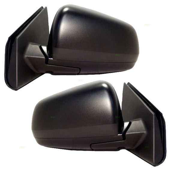 Brock Replacement Driver and Passenger Power Side View Mirrors Ready-to-Paint Compatible with 08-14 Lancer 7632A093 7632A094
