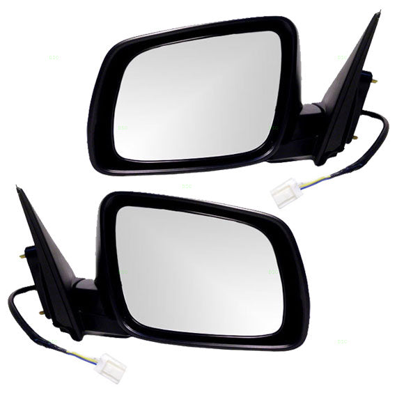 Brock Replacement Driver and Passenger Power Side View Mirrors Ready-to-Paint Compatible with 08-14 Lancer 7632A093 7632A094