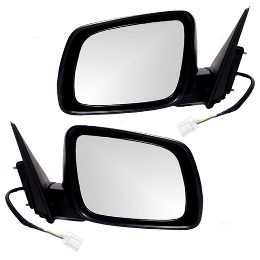 Brock Replacement Driver and Passenger Power Side View Mirrors Ready-to-Paint Compatible with 08-14 Lancer 7632A093 7632A094