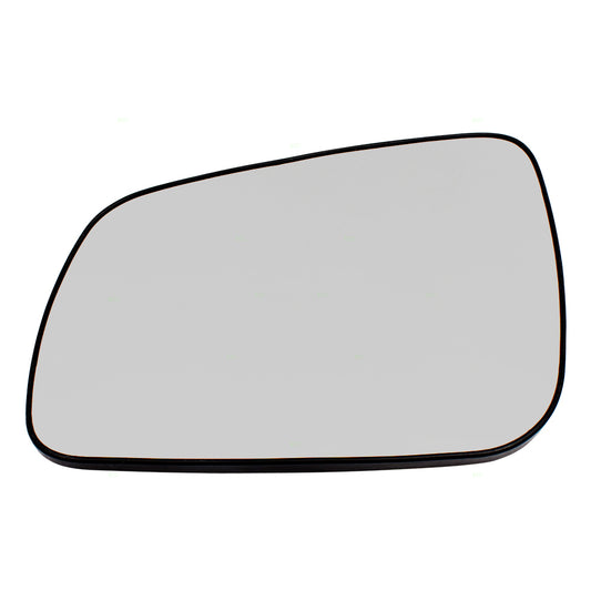 Brock Replacement for Drivers Side View Mirror Glass & Base Heated Compatible with 08-14 Lancer 7632A637