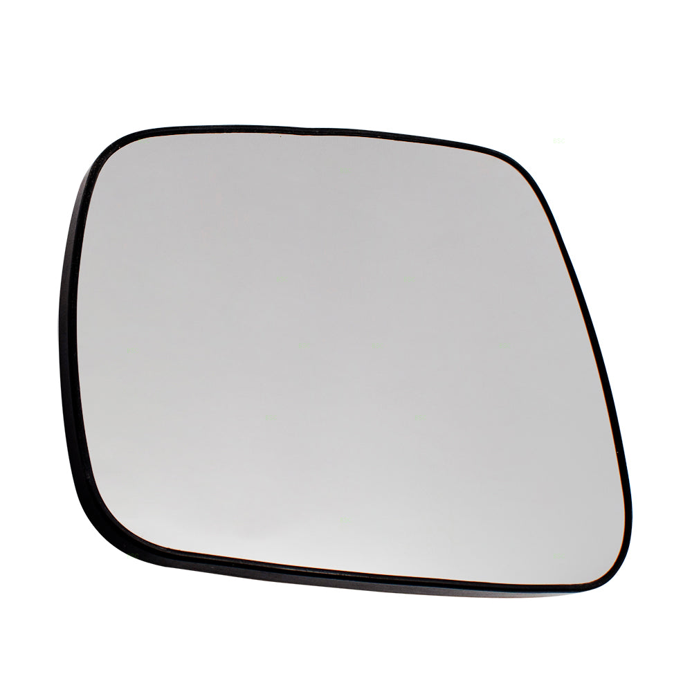 Brock Replacement for Drivers Side View Mirror Glass & Base Heated Compatible with 08-14 Lancer 7632A637