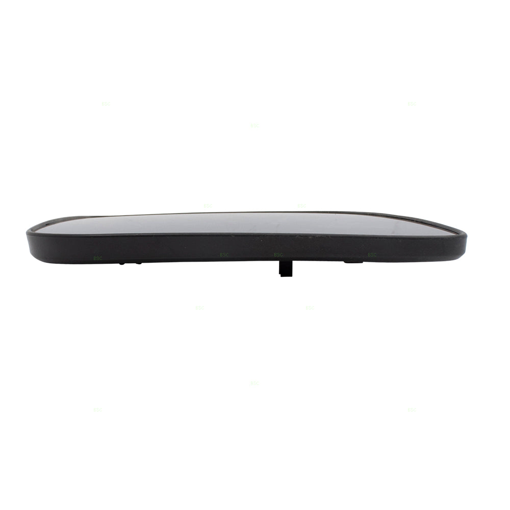 Brock Replacement for Drivers Side View Mirror Glass & Base Heated Compatible with 08-14 Lancer 7632A637