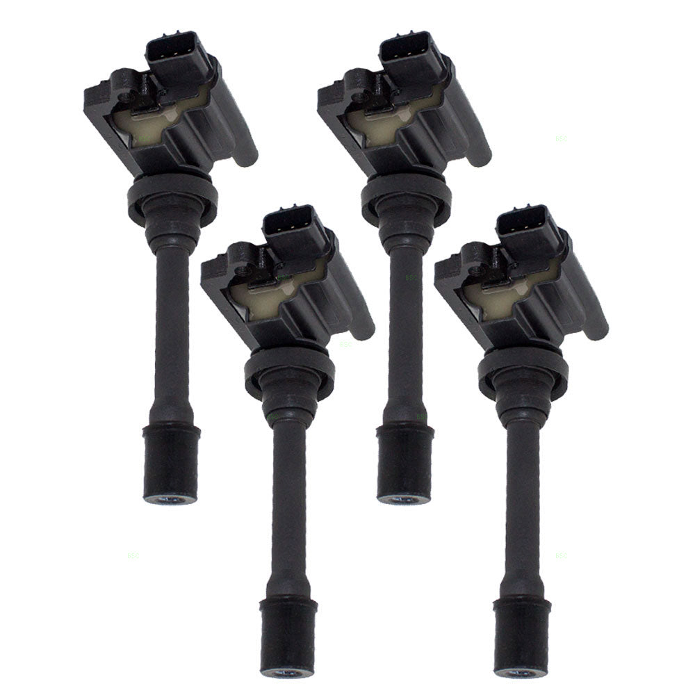 Brock Replacement for 4 Piece Set of Ignition Spark Plug Coils Compatible with 00-05 Eclipse 4 cylinder MD362907