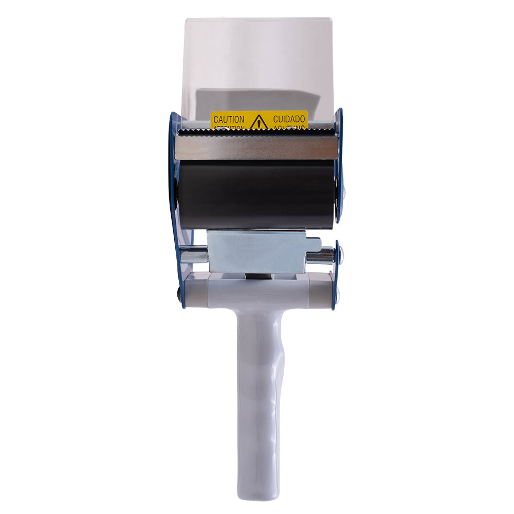 3" Tape Holder Dispenser Gun Heavy Duty w/ Metal Cutter Adjustable Tension & Metal Anti-Reversing Plate for Ship Storage Warehouse Retail