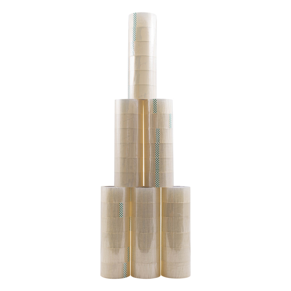Case 36 Rolls Clear Sealing Tape 48mm x 50M Carton Box Storage Shipping Moving