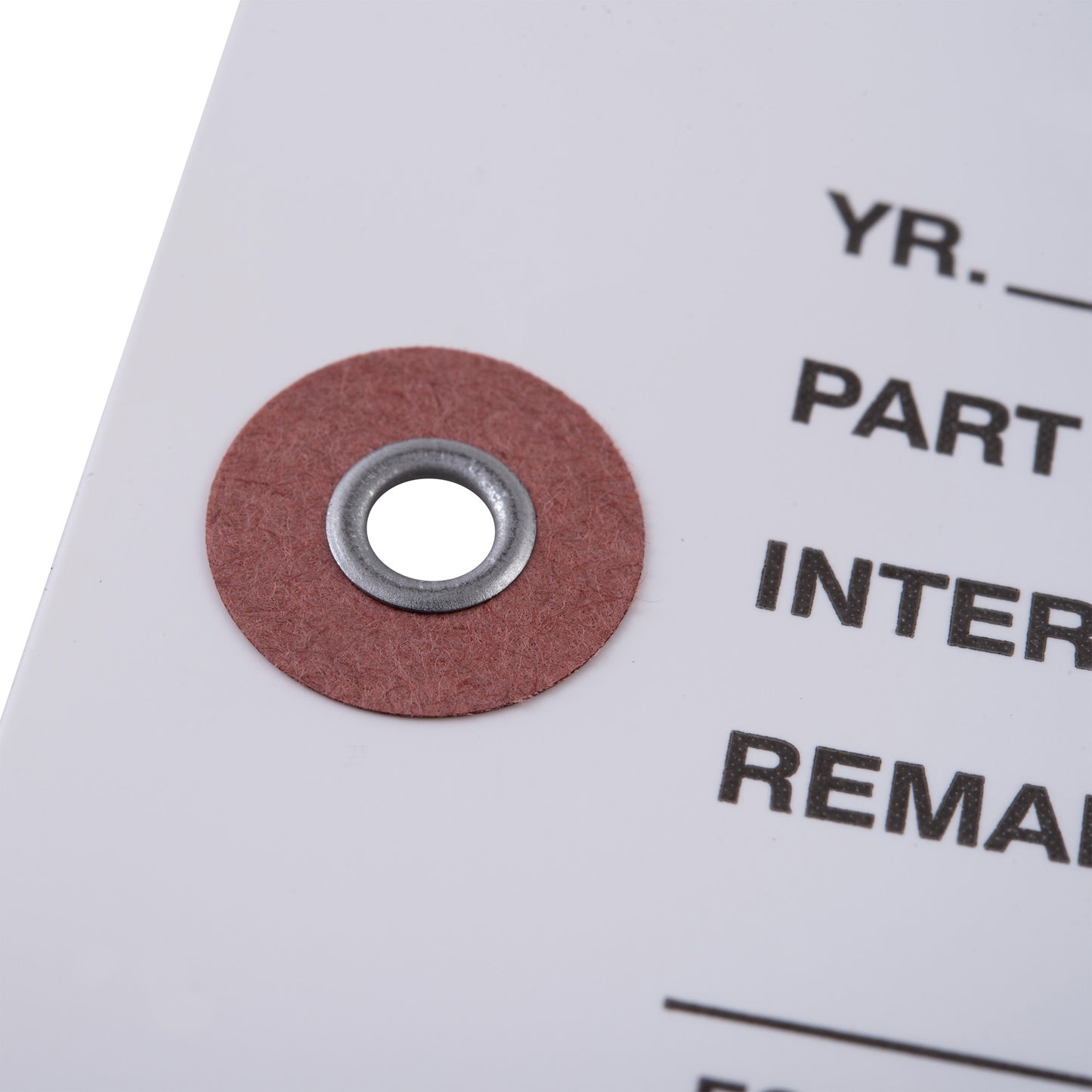 Brock Pre-Printed White Polyart Tags 2 5/8 Inch x 5 1/4 Inch with Reinforced Metal Eyelet Includes Wire-Brock Ballpoint Pen-Brockmark Marker 1000 Tags/Box