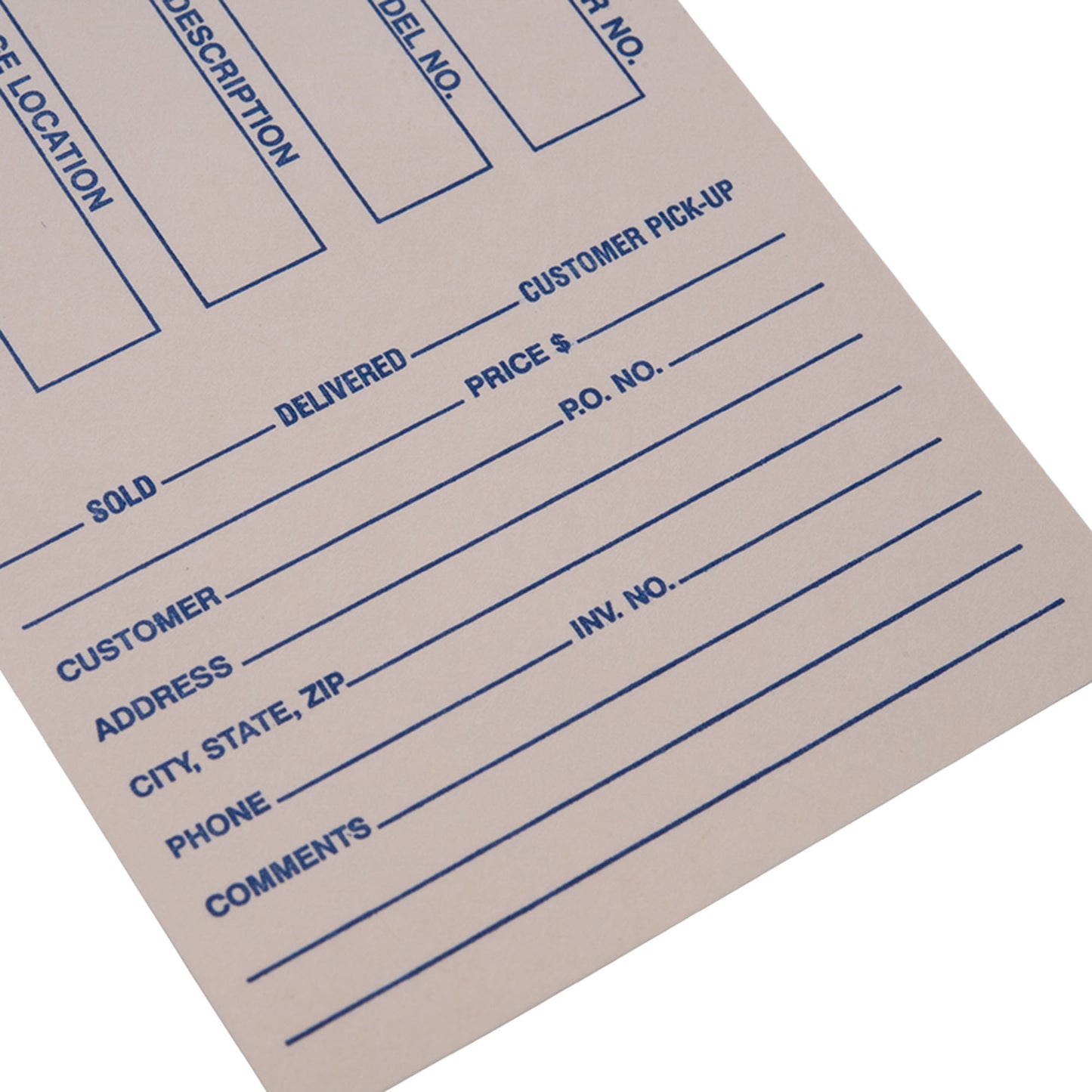 Brock 2-Part Inventory Tags Polyart & Manila Card Stock - 10 5/8 Inch x 3 1/4 with Reinforced Metal Eyelet - Includes Wire-Brock Ballpoint Pen-Brockmark Marker -1000 Tags/Box