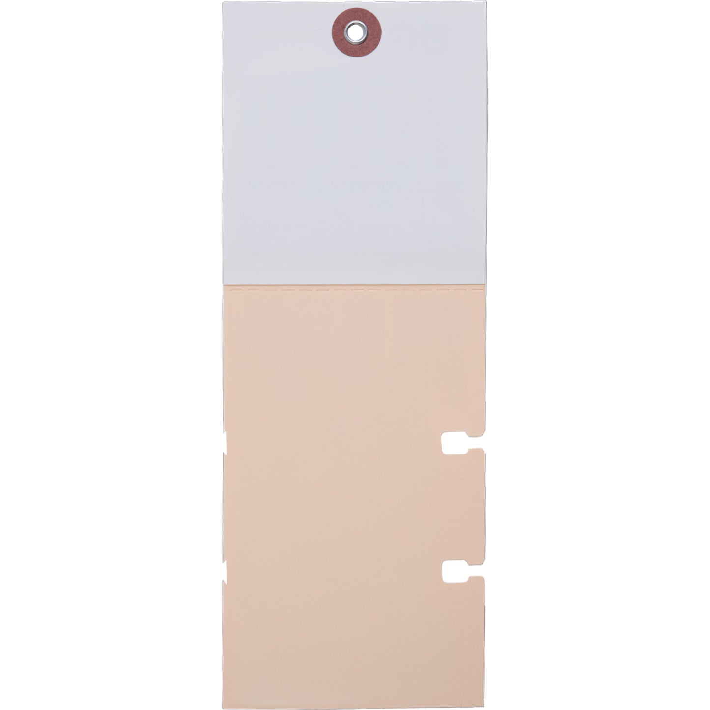 Brock 2-Part Notched Inventory Tags Polyart & Manila Card Stock - 8 1/4 Inch By 3 Inch - With Reinforced Metal Eyelet - Includes Wire-Brock Ballpoint Pen-Brockmark Marker - 1000 Tags/Box