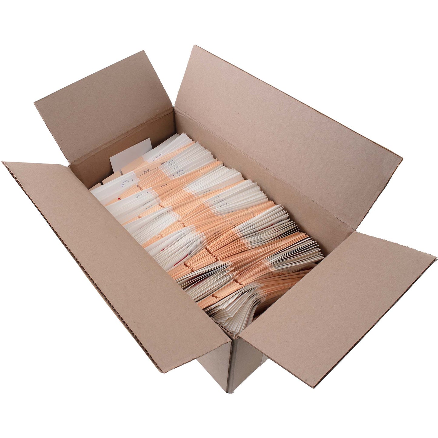 Brock 2-Part Notched Inventory Tags Polyart & Manila Card Stock - 8 1/4 Inch By 3 Inch - With Reinforced Metal Eyelet - Includes Wire-Brock Ballpoint Pen-Brockmark Marker - 1000 Tags/Box