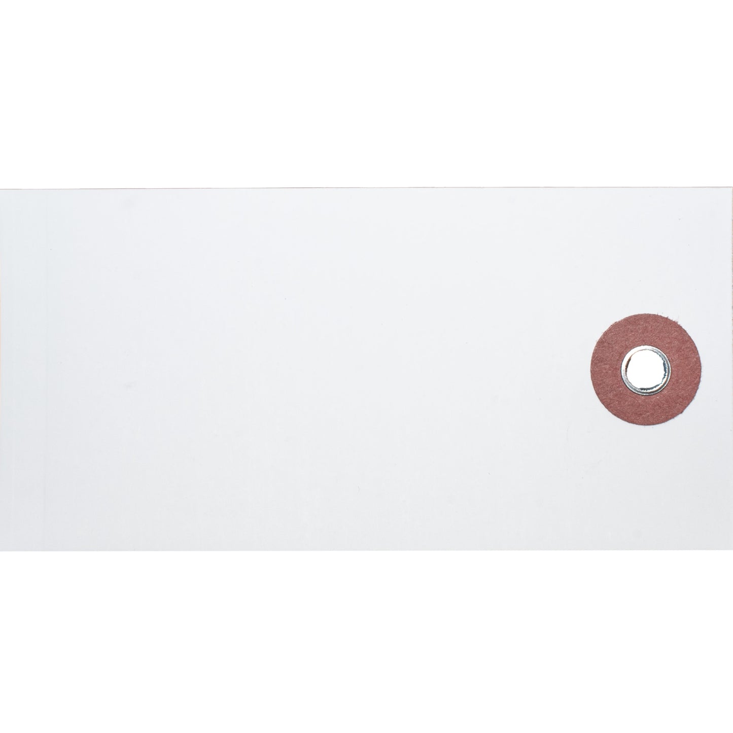 Brock Blank White Polyart Tags 3 3/4 Inch x 1 1/7 Inch with Reinforced Metal Eyelet Includes Wire-Brock Ballpoint Pen-Brockmark Marker 1000 Tags/Box