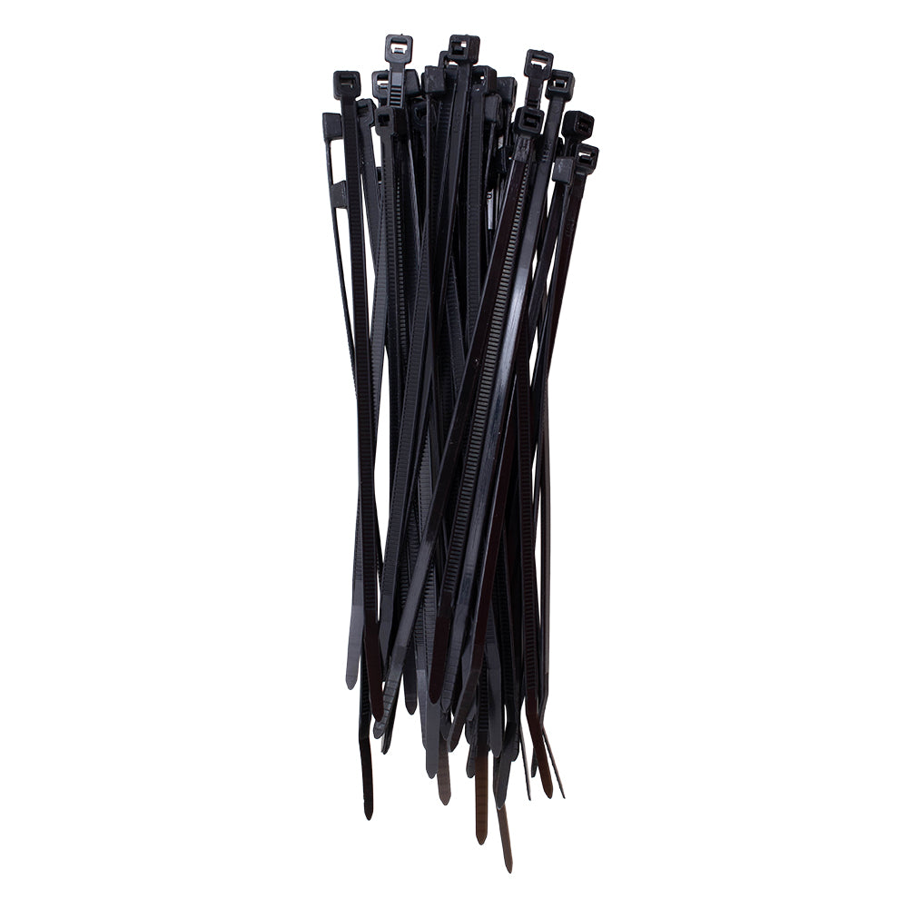 Brock 1000 Pc Bag Black Nylon 6" Cable Zip Ties Self Locking Head UV Heat Resistant Outdoor Indoor for Bundling Tag Hold Wires Cords Crafts