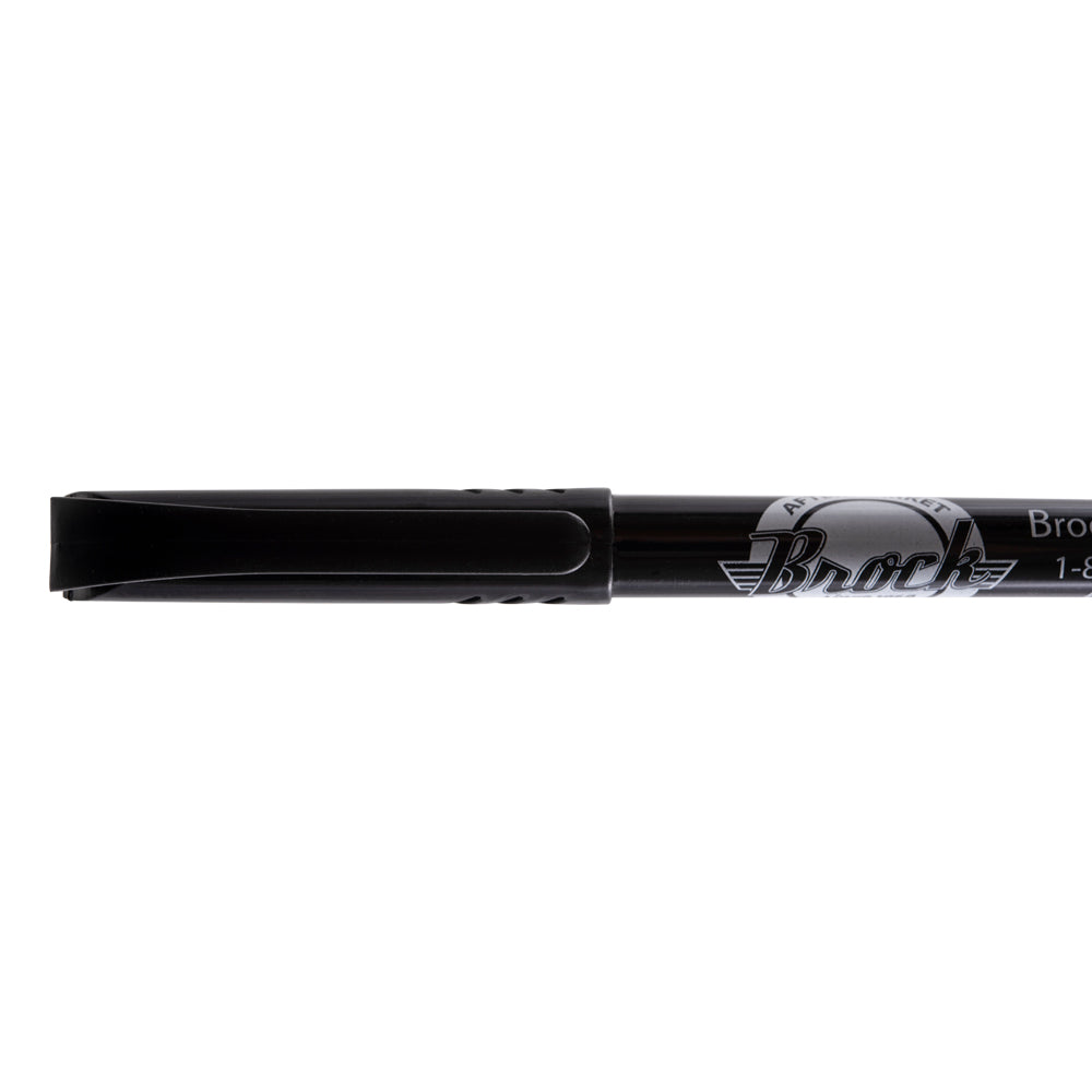 Single Black Brockmark Sharp Solid Permanent Ink Marker Pen Medium Point on Metal Fabric Wood Plastic for Industrial Warehouse Everyday