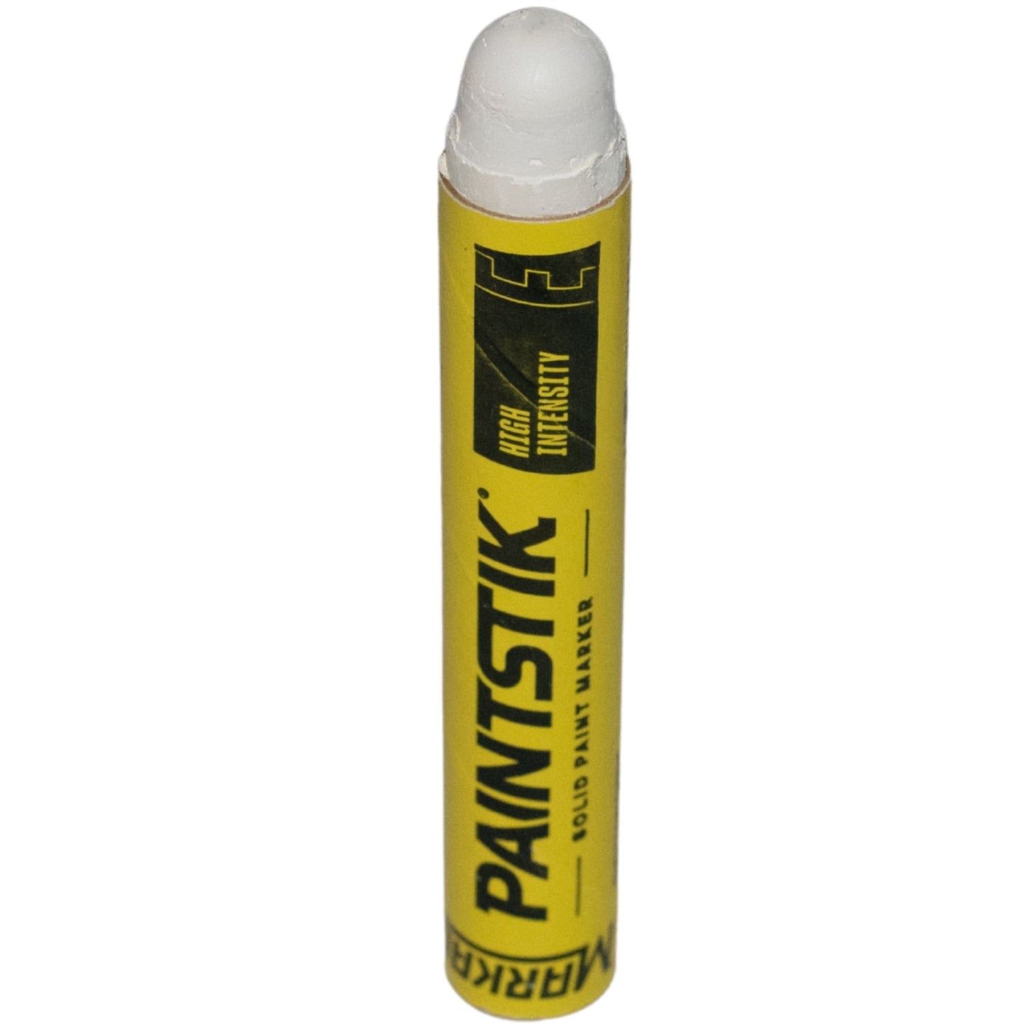Markal E Paintstiks White - High Intensity Solid Paint Marking Crayon - Multi-Surface - Fast Drying - Wear & Water Resistant For Dimly Lit Areas - Dozen