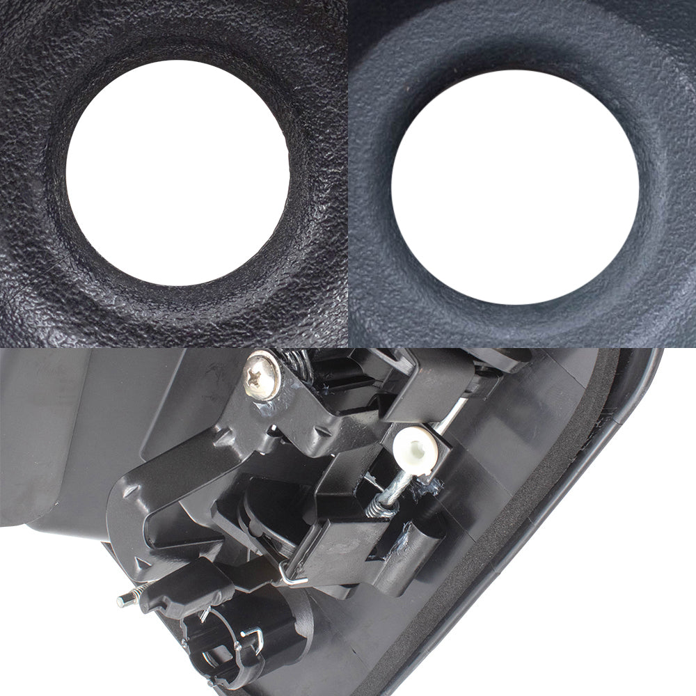 Brock Aftermarket Replacement Front-Side Hinged-Back Outside Door Handle 4 Piece Set Compatible With 2010-2022 Chevy Express