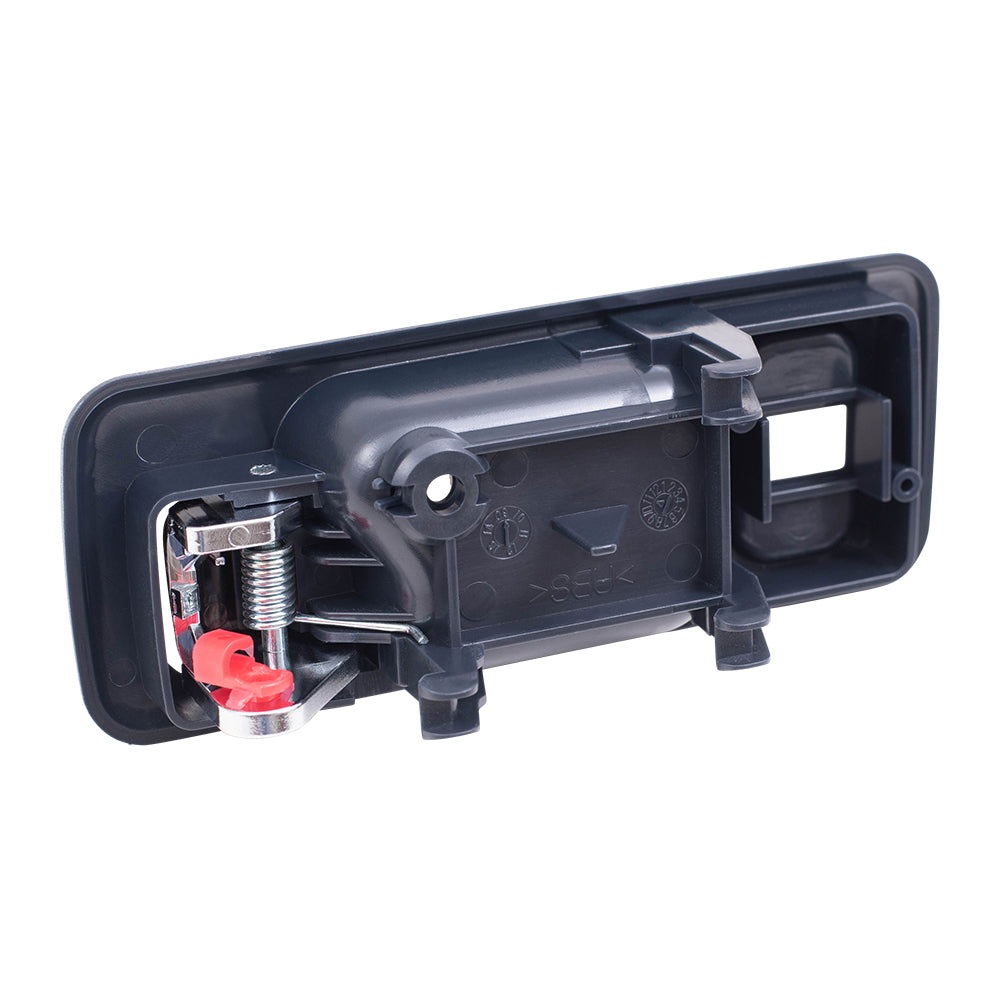 Brock Replacement Passengers Front Inside Blue & Chrome Power Door Handle w/ Lock Hole Compatible with Accord Sedan 72125-SM4-003ZA