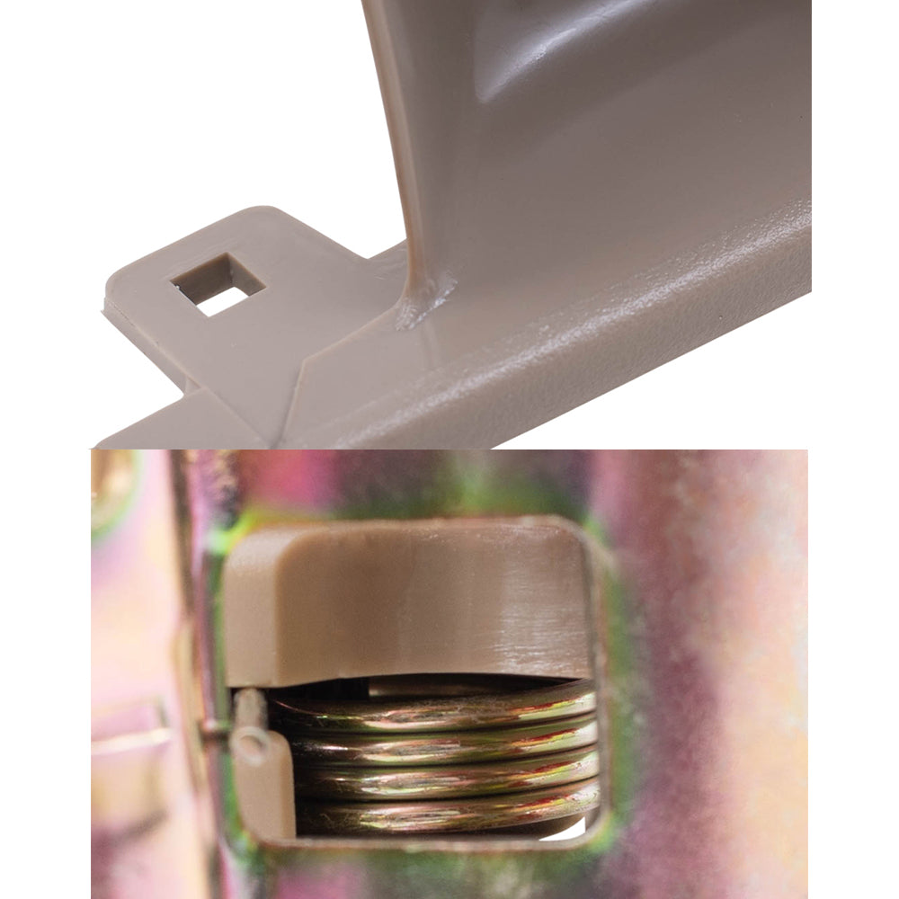 Brock Replacement Drivers Inside Door Handle with Bezel Beige Compatible with 92-96 Camry