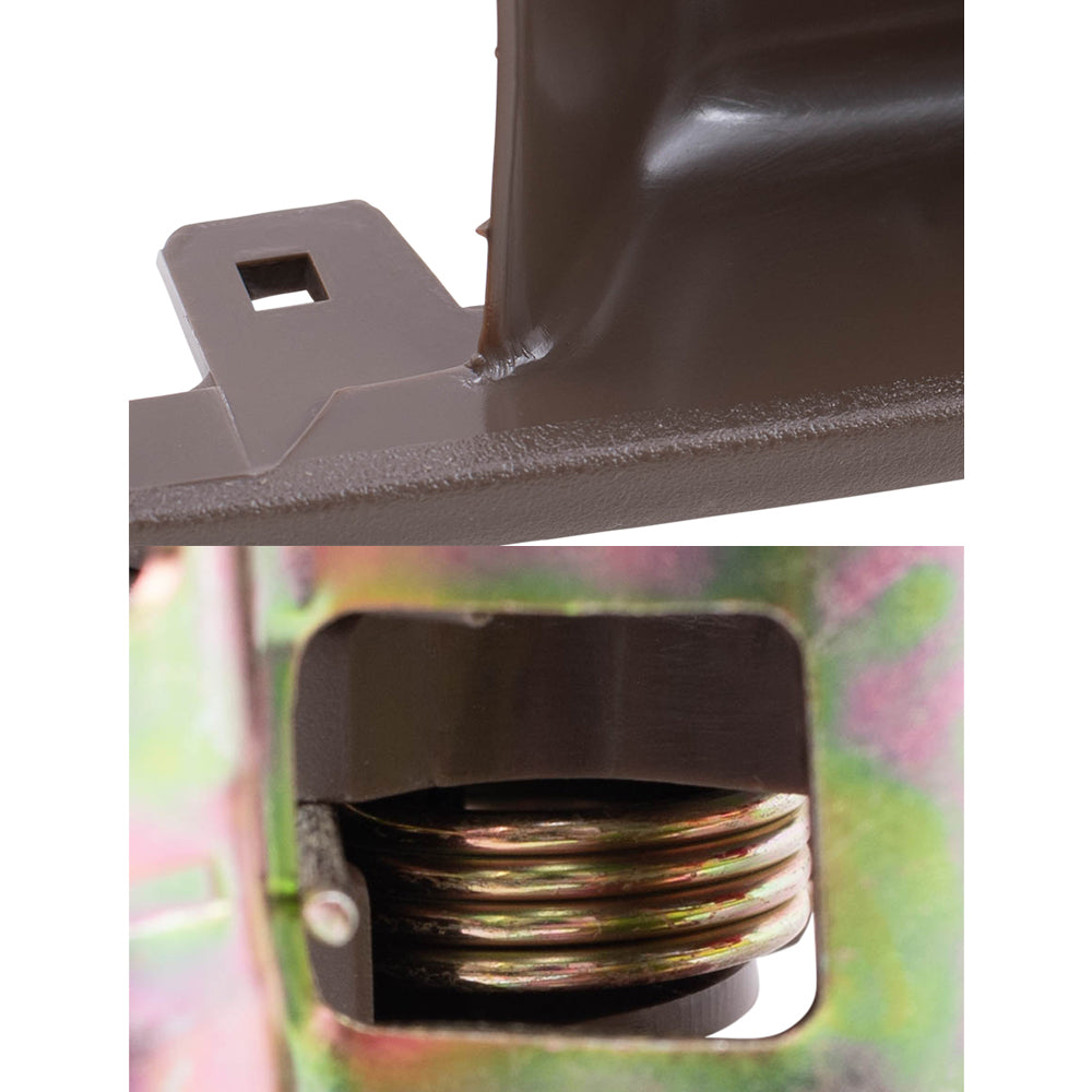 Brock Replacement 4 Pc Set Inside Door Handles with Bezels Brown Compatible with 92-96 Camry