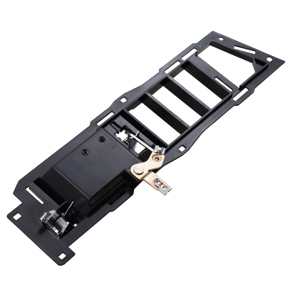 Brock Replacement Driver Left Inside Door Handle With Black Base/Chrome Lever With Window & Lock Switches 4 Piece Set Compatible With 1990-1994 GM C/K Pickup