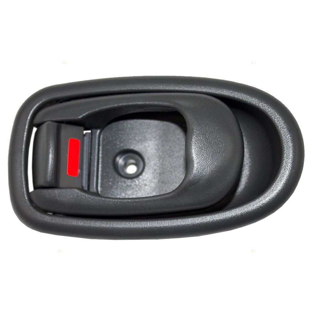 Brock Replacement Drivers Inside Inner Dark Gray Door Handle Compatible with 96-00 Elantra 82610-29002-LG