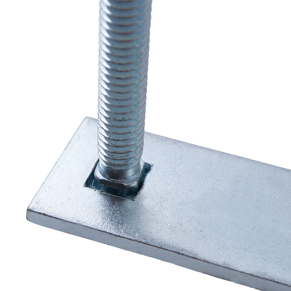 Brock Torque Converter Retainer Brackets 1/8 Inch Heavy Duty Galvanized Steel - Pre-Assembled With 3 Inch Carriage Bolts And Nuts Box Of 50