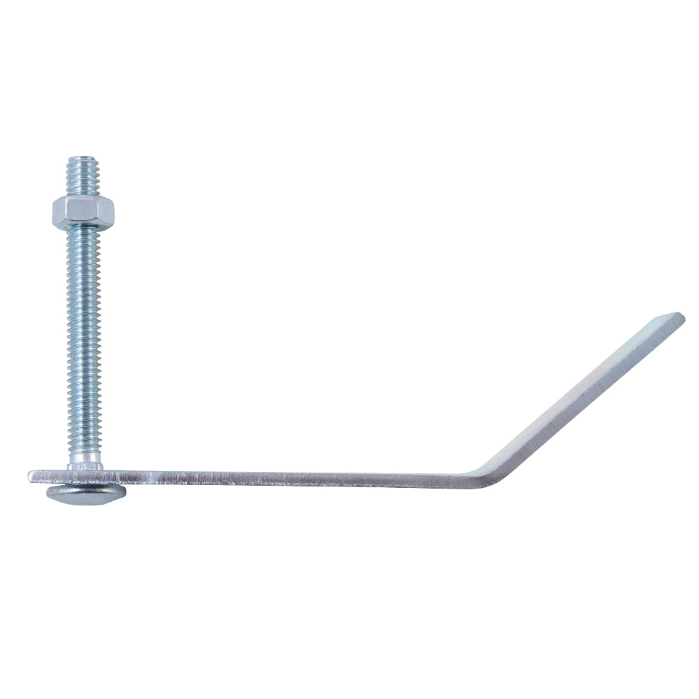 Brock Torque Converter Retainer Brackets 1/8 Inch Heavy Duty Galvanized Steel - Pre-Assembled With 3 Inch Carriage Bolts And Nuts Box Of 50