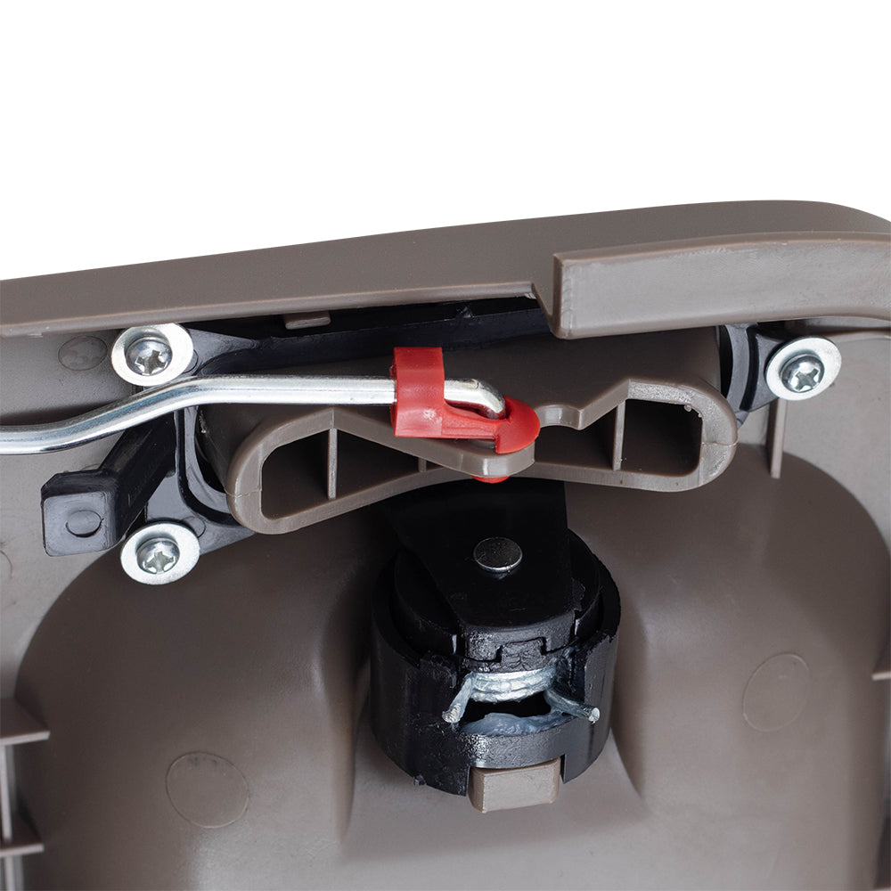 Brock Replacement Drivers Inside Beige Sliding Door Handle Compatible with 02-05 Sedona 0K53A 73330BT