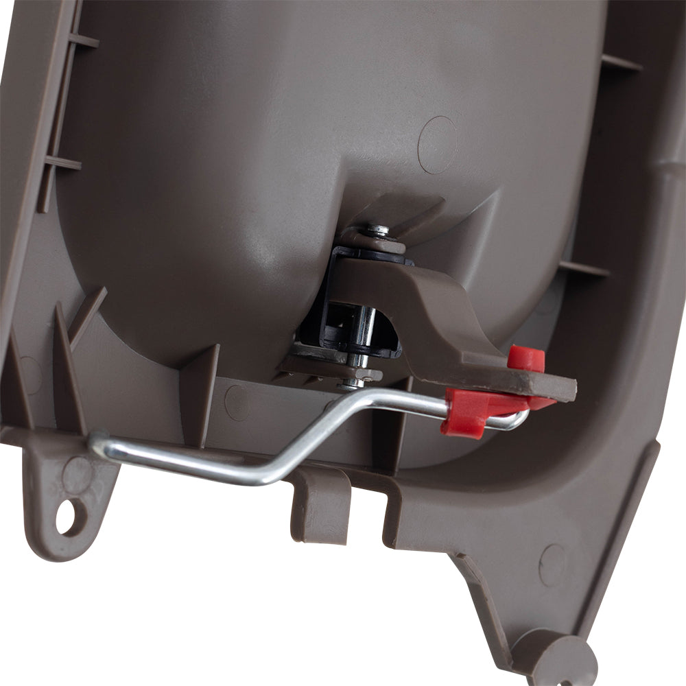 Brock Replacement Drivers Inside Beige Sliding Door Handle Compatible with 02-05 Sedona 0K53A 73330BT