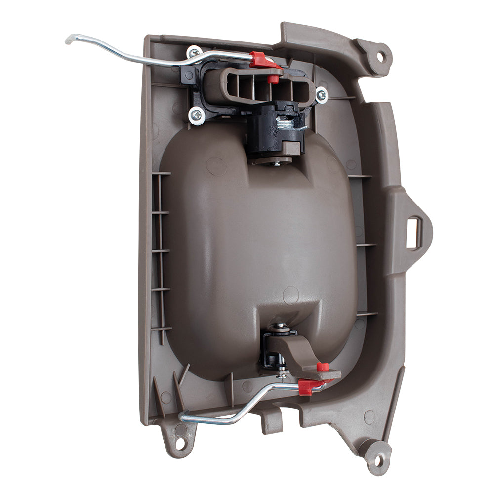 Brock Replacement Drivers Inside Beige Sliding Door Handle Compatible with 02-05 Sedona 0K53A 73330BT