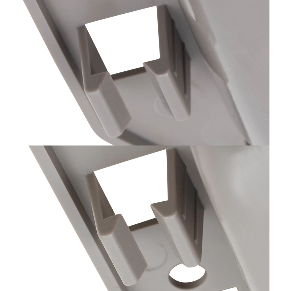 Brock Replacement 4 Pc Set Inside Door Handles Beige with Chrome Compatible with 05-10 Grand Cherokee