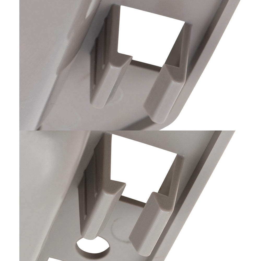 Brock Replacement Passenger Set Inside Door Handles Beige with Chrome Compatible with 05-10 Grand Cherokee