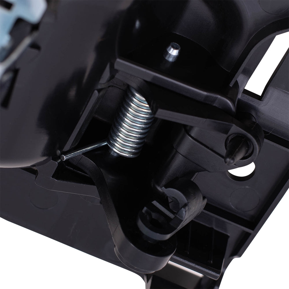 Inside Door Handle for 05-10 Jeep Grand Cherokee Drivers Rear Black w/ Housing