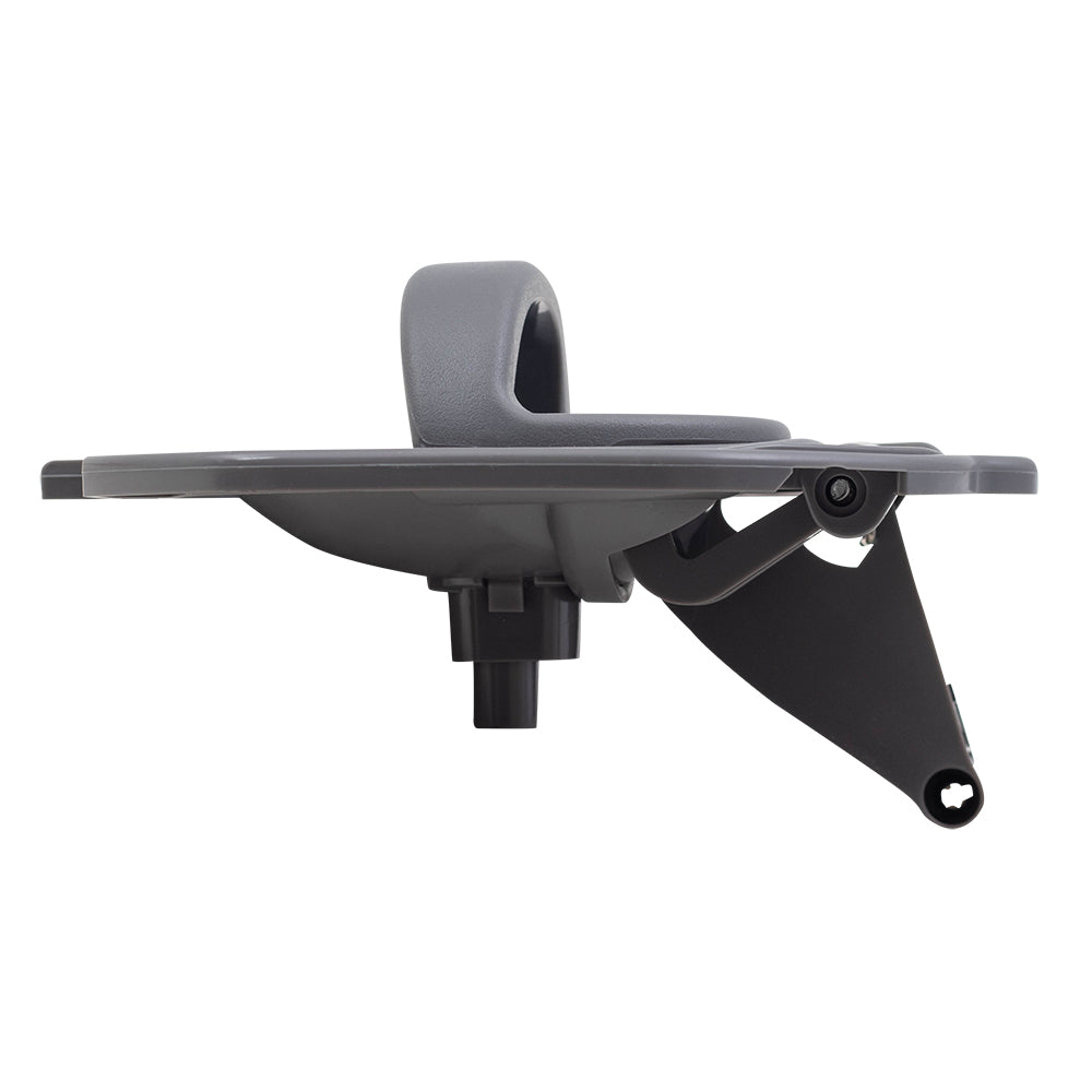 Brock Replacement Drivers Set Inside Interior Gray Door Handle with Gray Housing Repair Kits Compatible with 05-07 Liberty SUV YB43BD5AA-K