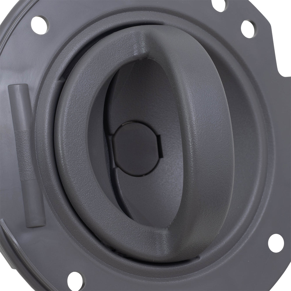 Brock Replacement Drivers Set Inside Interior Gray Door Handle with Gray Housing Repair Kits Compatible with 05-07 Liberty SUV YB43BD5AA-K