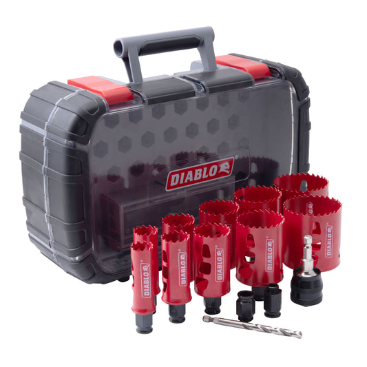 Diablo DHS14SGP General Purpose Bi-Metal Hole Saw 14 Piece Set