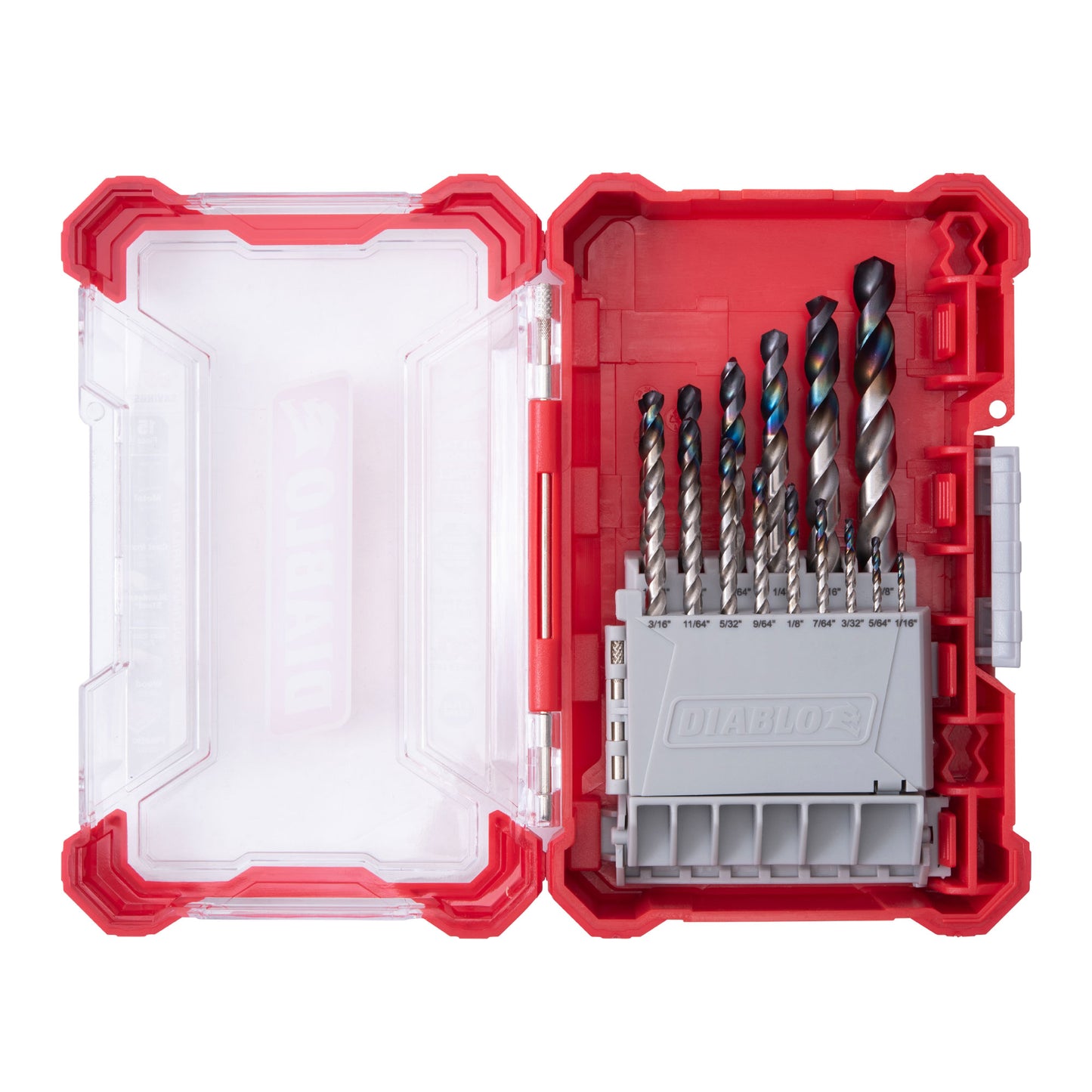 Diablo DMD-S15T Metal Demon Drill Bits Set for Mild, Hardened and Stainless Steels 15 Piece Set