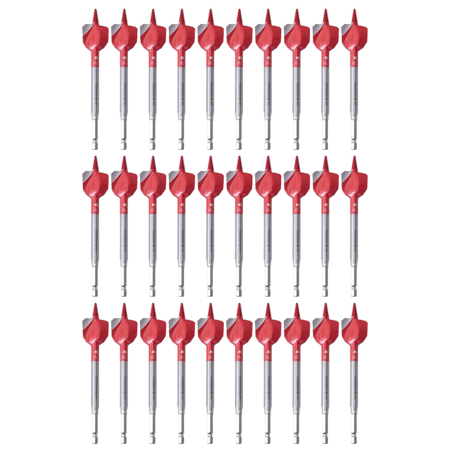 Diablo DSPD4070 Demo Demon Spade Drill Bit For Nail Embedded Wood 1 1/4 Inch x 6 Inch 1/4 Inch Hex Shank 30 Pack