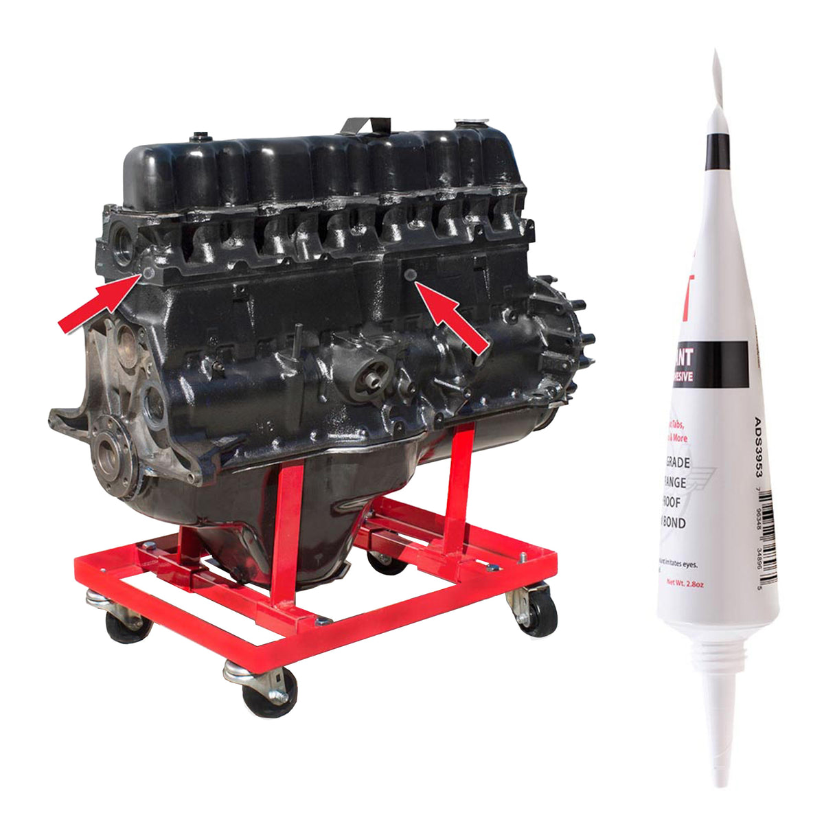EngineHeatTabs Gasoline/Petrol Engine Heat Tabs With High Heat Adhesive- Center Melts At Approximately 260F/126C - Guaranteed Accurate - 100 Heat Tabs/Tube