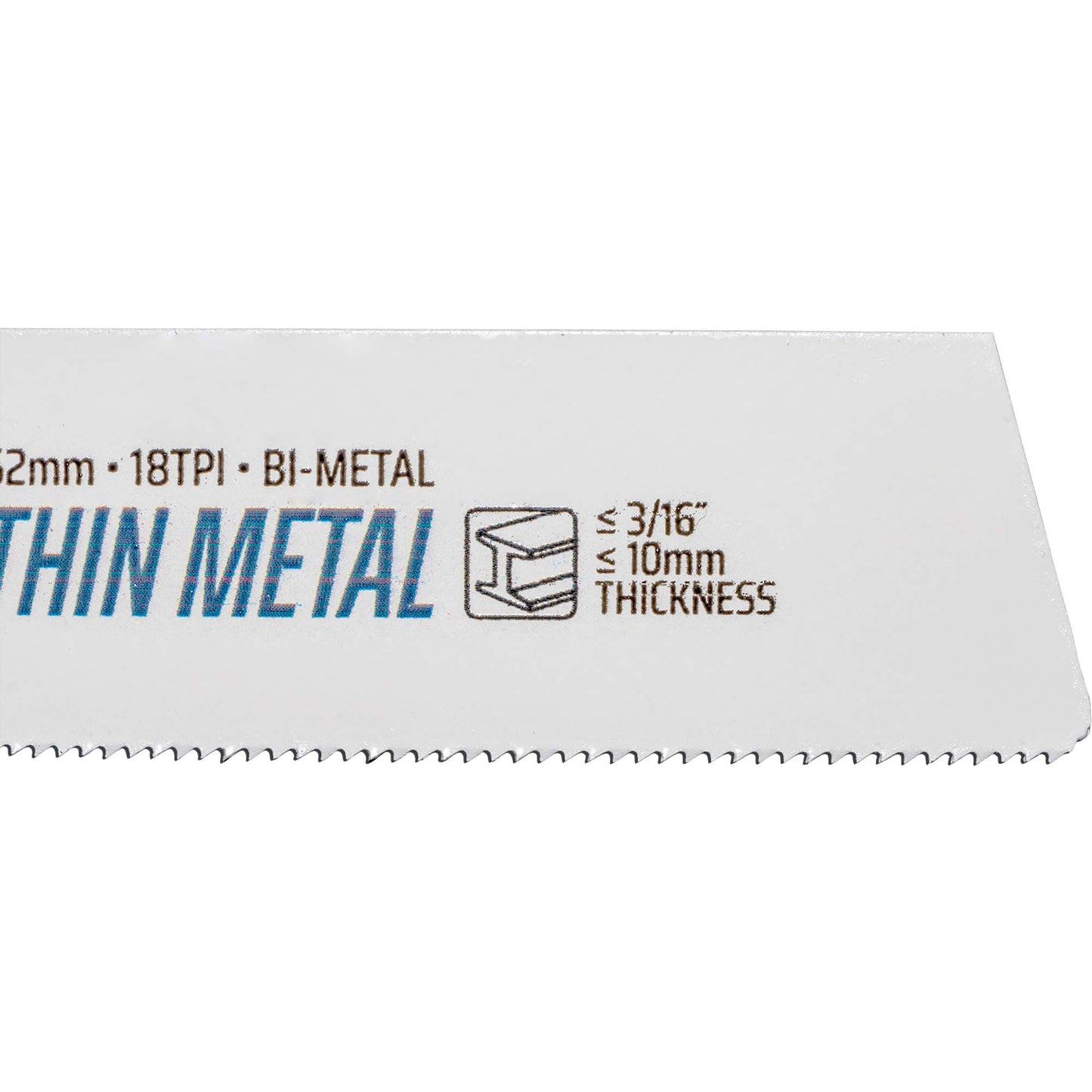 Morse Bi-Metal Pro Thin Metal  Reciprocating Saw Blade 6" x 1" .42" 18 TPI 25 Pack