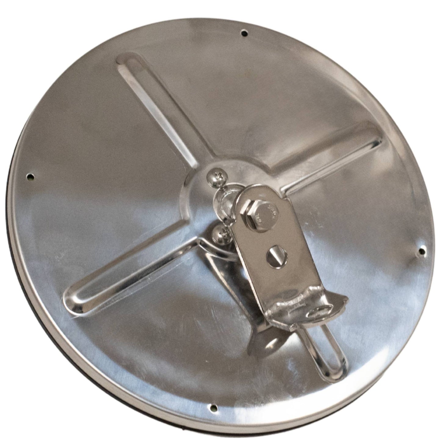 Brock Replacement Universal Convex Stainless Steel 7" Round Side Mirror with L Bracket