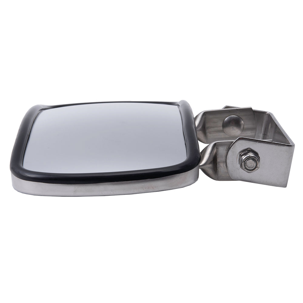 Brock Replacement Driver and Passenger Universal Over Door Stainless Steel 4 x 8.5 Convex Mirrors