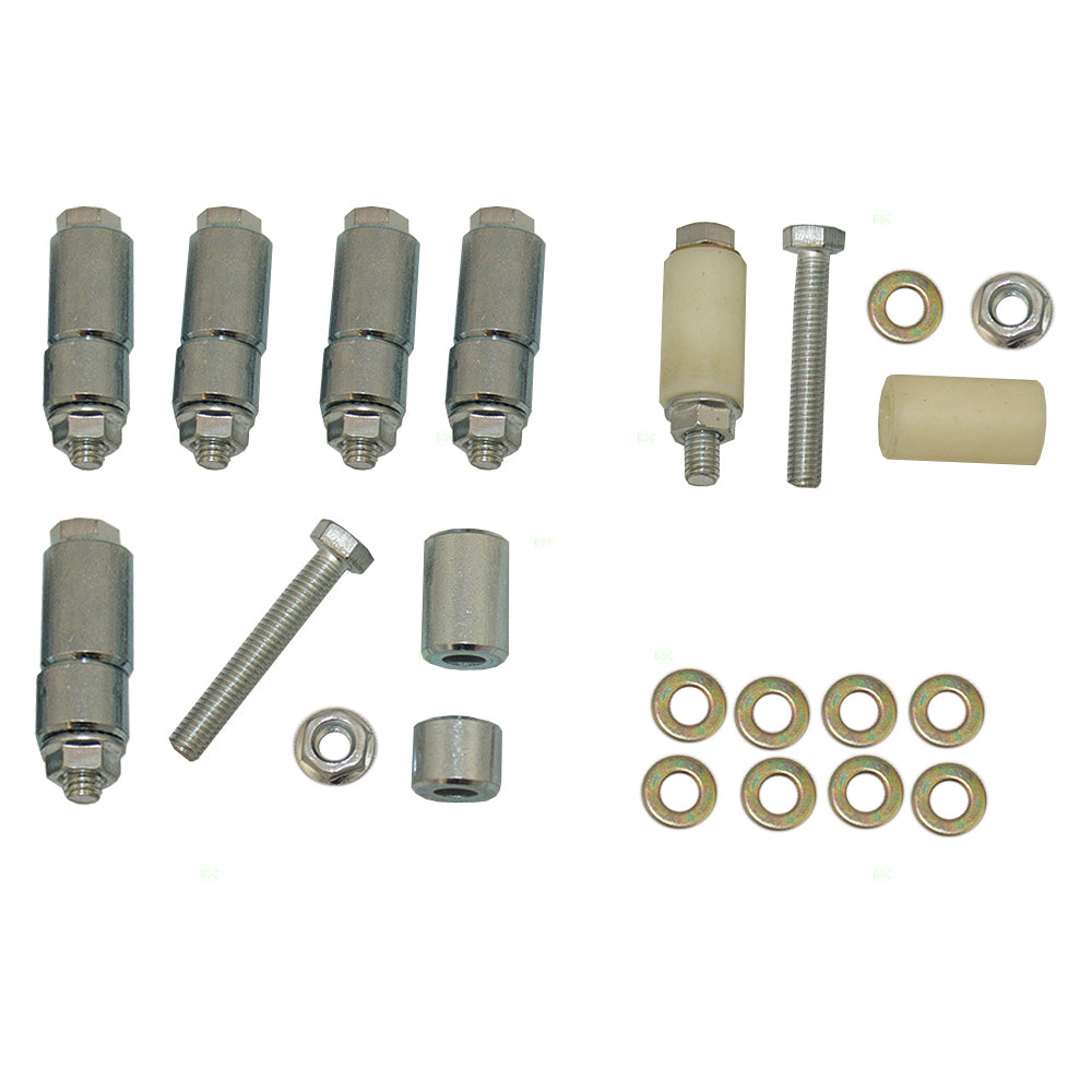 Brock Universal Electric Power Window Lift Regulator Roll Up Conversion Kit for 2 Door Hot Rod Muscle Car Street Rod Classic Car with Flat Window Glass