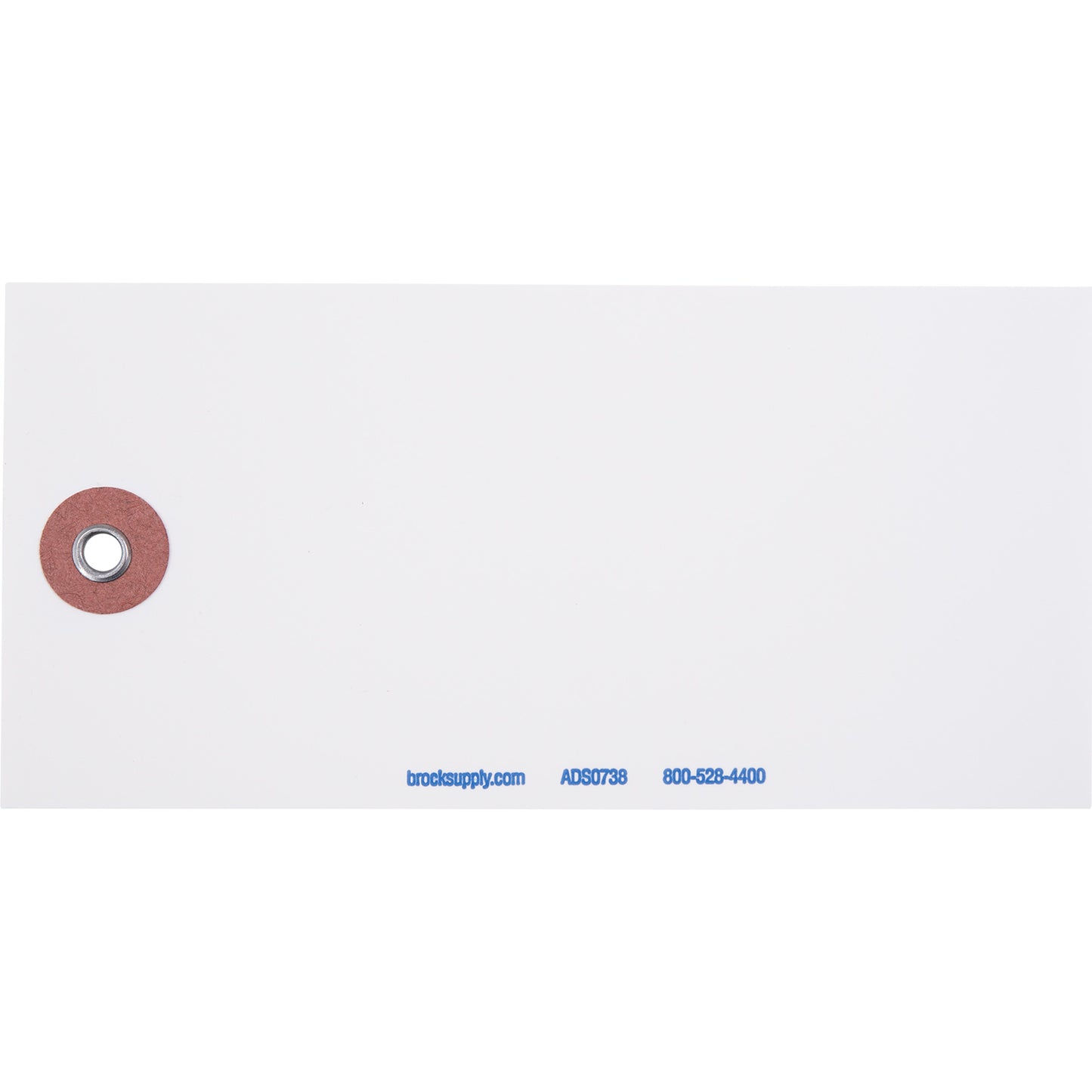 Brock Blank White Polyart Tags 4 3/4 Inch x 2 3/8 Inch With Reinforced Metal Eyelet Includes Wire-Brock Ballpoint Pen-Brockmark Marker 1000 Tags/Box