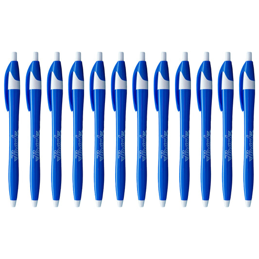 1 Dozen Stick Pens Black Ink Smudge Proof Clean Clear Lines Writing Office Auto Shop Salvage Yard Home