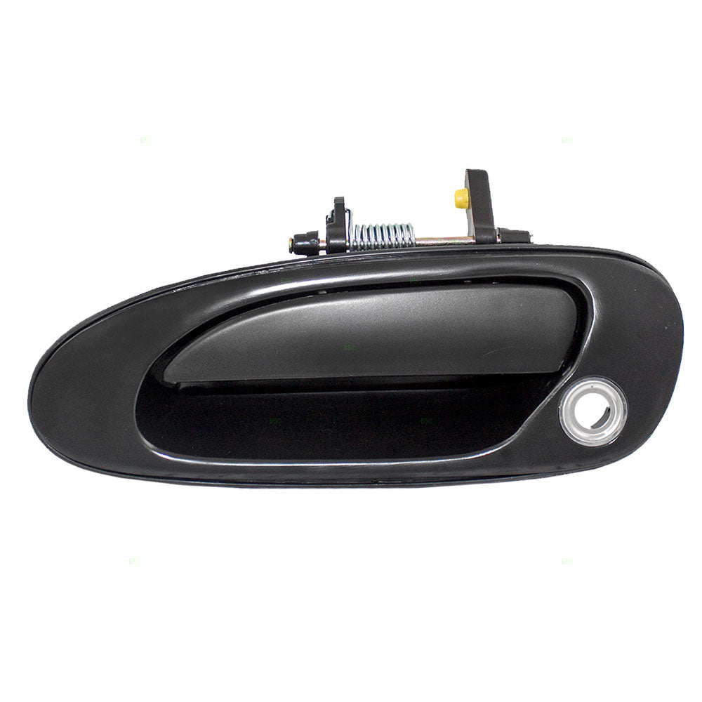 Brock Replacement Drivers Front Outside Outer Black Plastic Door Handle Compatible with 72180SV1A04